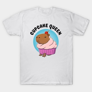 Cupcake Queen Capybara T-Shirt